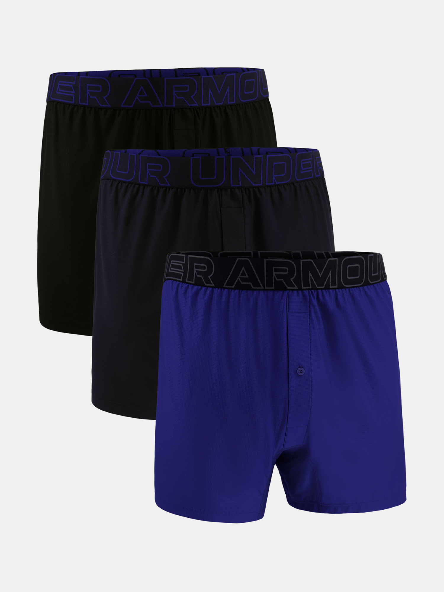 Pánské boxerky Under Armour M UA Lounge Tech Mesh Boxer 6in-3pk - Pánské