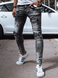Pánské černé slim fit džíny Dstreet