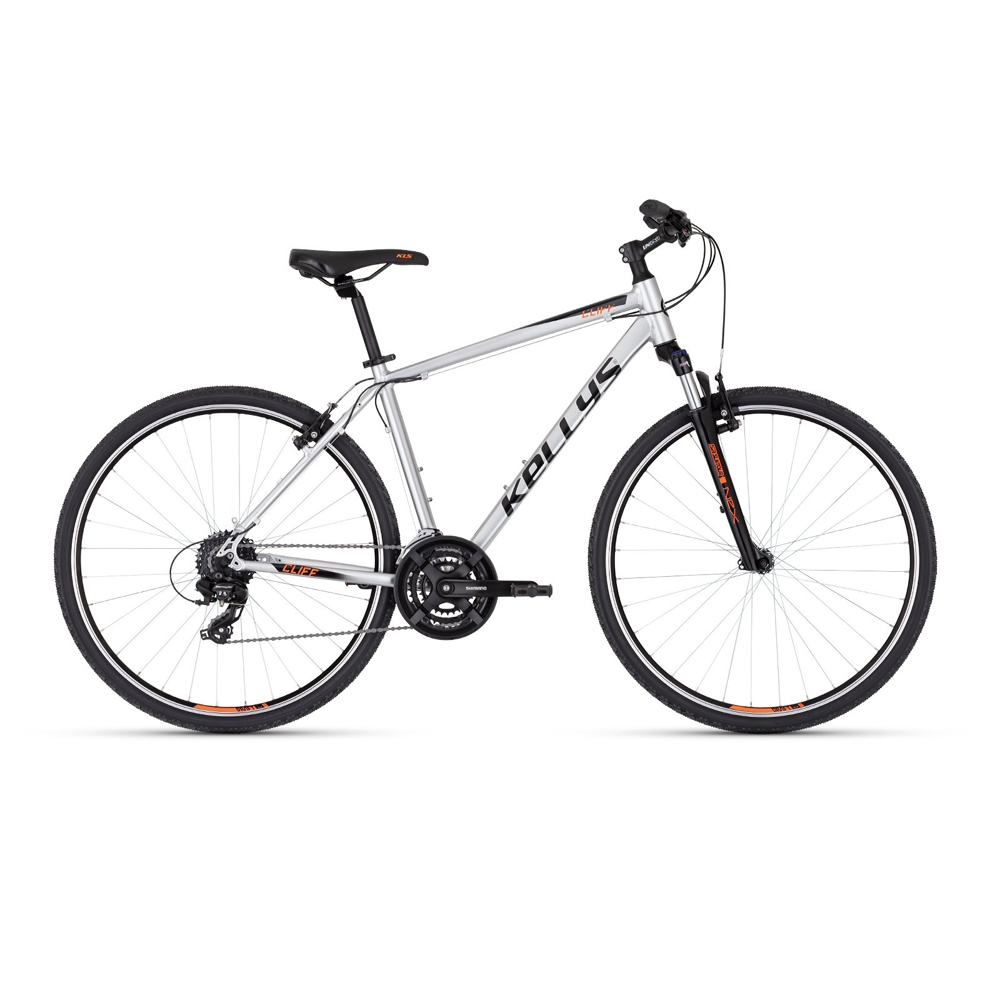 Pánské crossové kolo KELLYS Cliff 30 28" 10.0 L (21", 175-190 cm) Chrome Grey