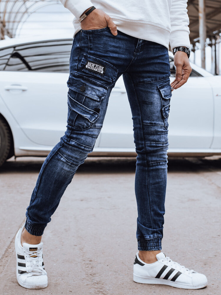 Pánské džíny kapsáče modré