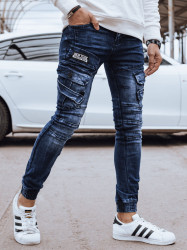 Pánské džíny kapsáče modré