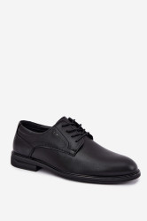 Pánské elegantní černé společenské boty Evento
