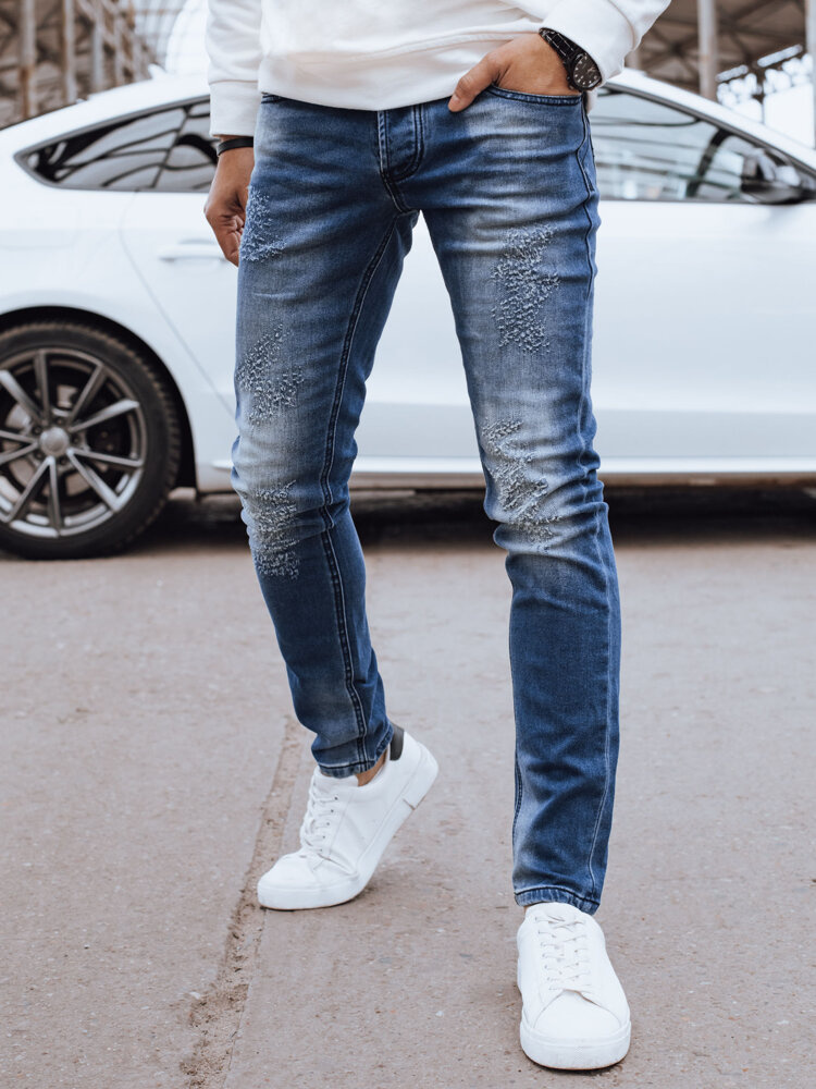 Pánské granátové skinny džíny