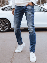 Pánské granátové skinny džíny