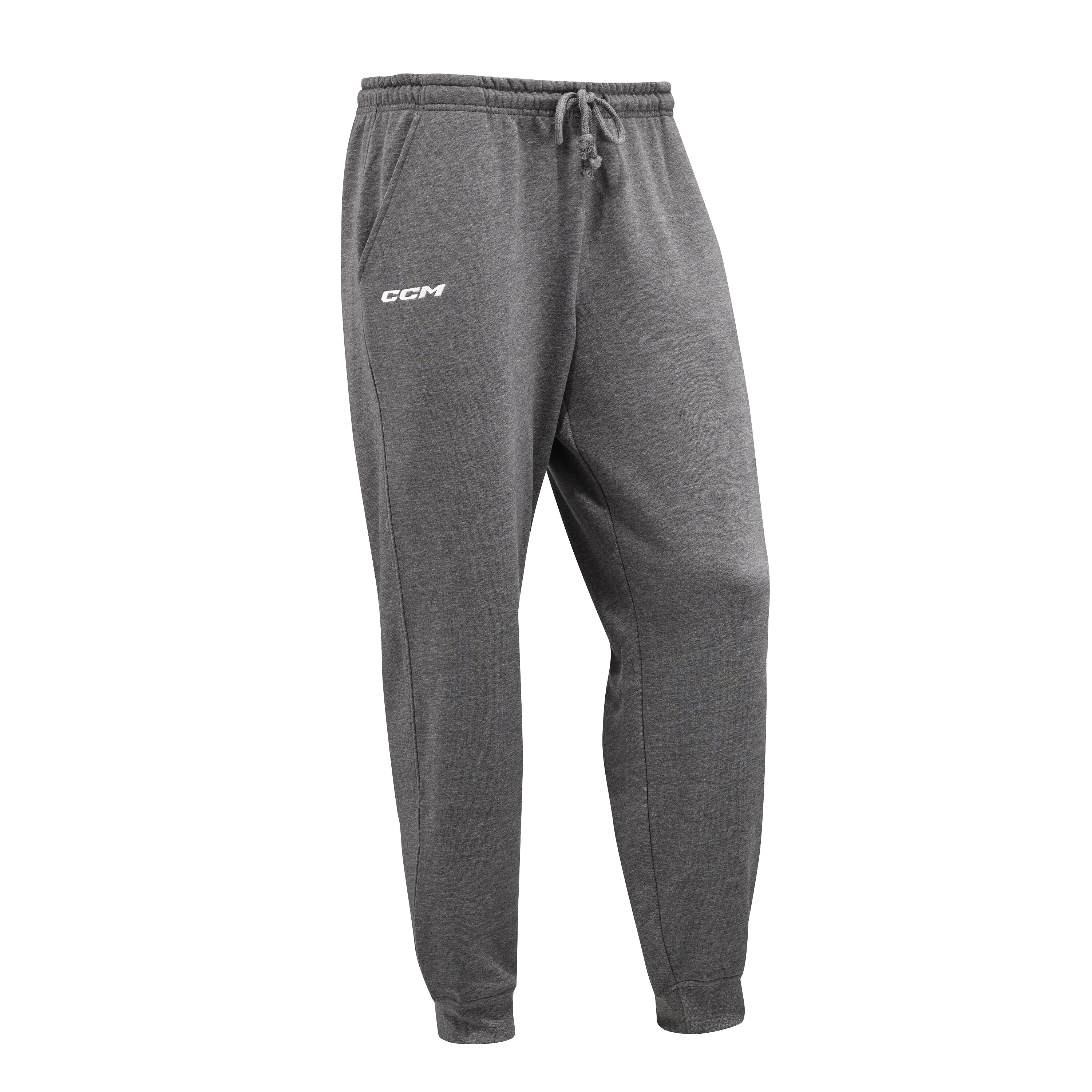 Pánské kalhoty CCM  Team Fleece Cuffed Jogger Dark Grey XXL