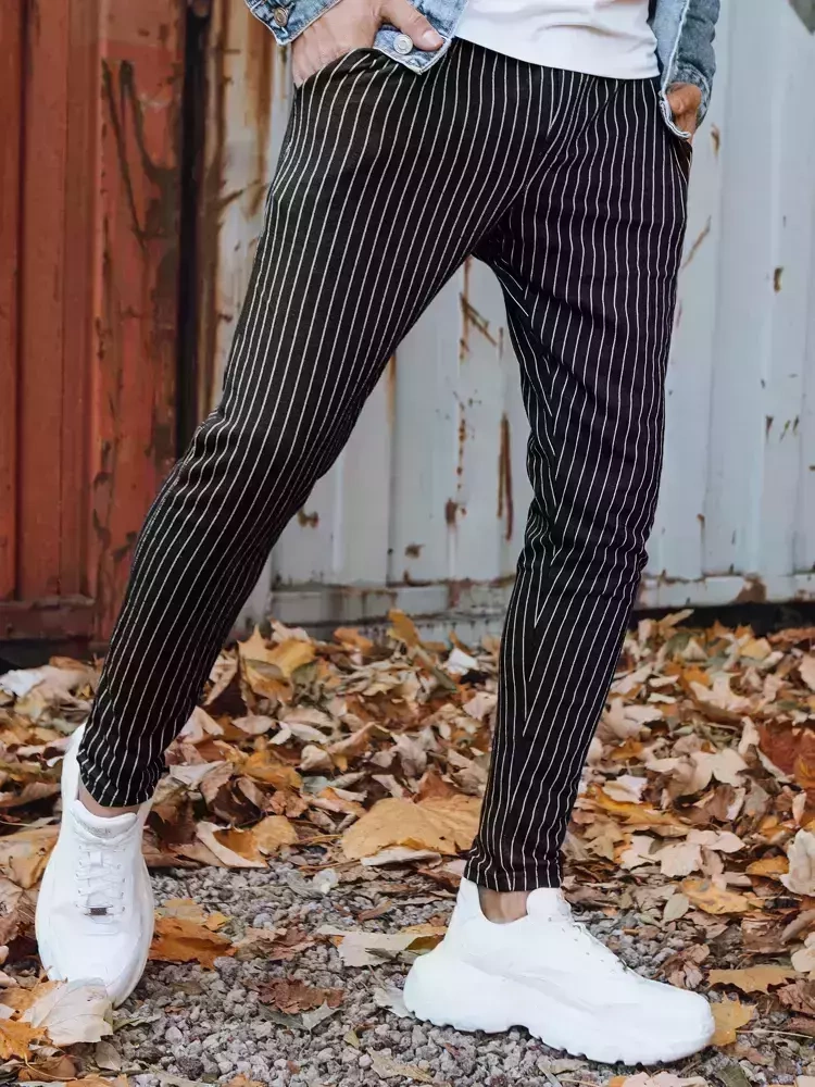 Pánské kalhoty černé Dstreet