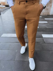 Pánské kalhoty chinos Barva kamelová DSTREET