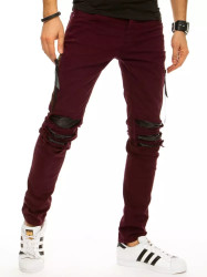 Pánské kalhoty DStreet Burgundy
