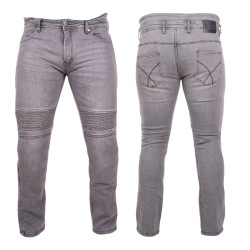 Pánské moto jeansy BOS Micas Gray 32
