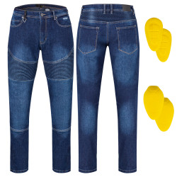 Pánské moto jeansy W-TEC Burban tmavě modrá 30/34