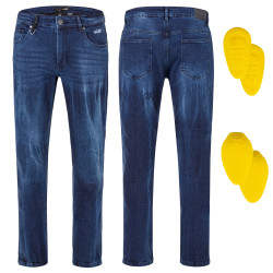 Pánské moto jeansy W-TEC Capital tmavě modrá 30/34