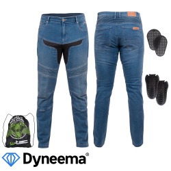 Pánské moto jeansy W-TEC Dynetis modrá 3XL