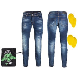 Pánské moto jeansy W-TEC Feeldy modrá XL