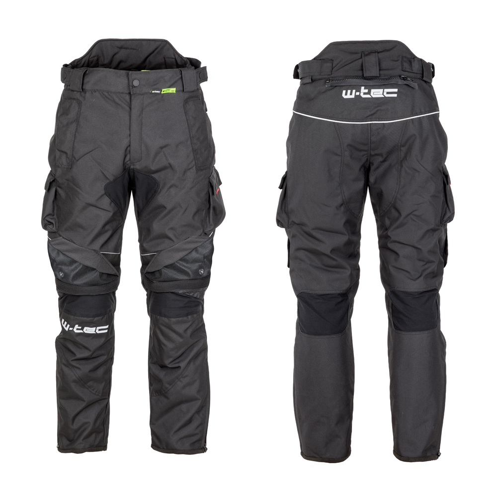 Pánské moto kalhoty W-TEC Thollte Black 4XL