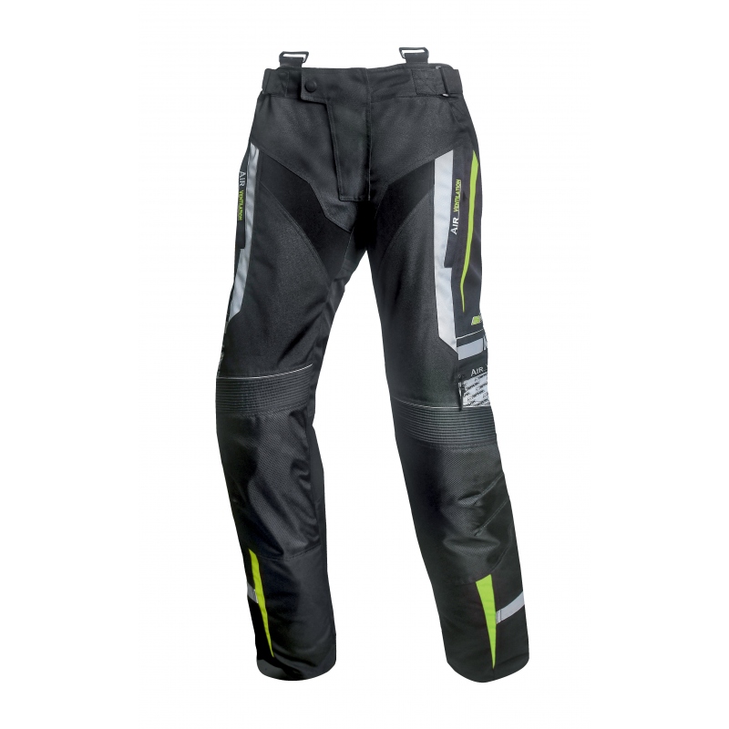 Pánské textilní moto kalhoty Spark Mizzen černá-fluo M