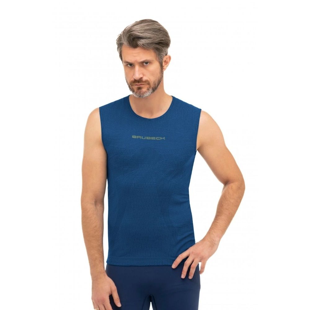 Pánské tílko Brubeck 3D Run PRO Dark Blue XXL