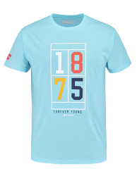 Pánské tričko Babolat  Exercise Vintage Tee Men Angel Blue Heather L