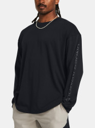 Pánské tričko Under Armour UA HW TONAL WORDMARK LS-BLK - Pánské