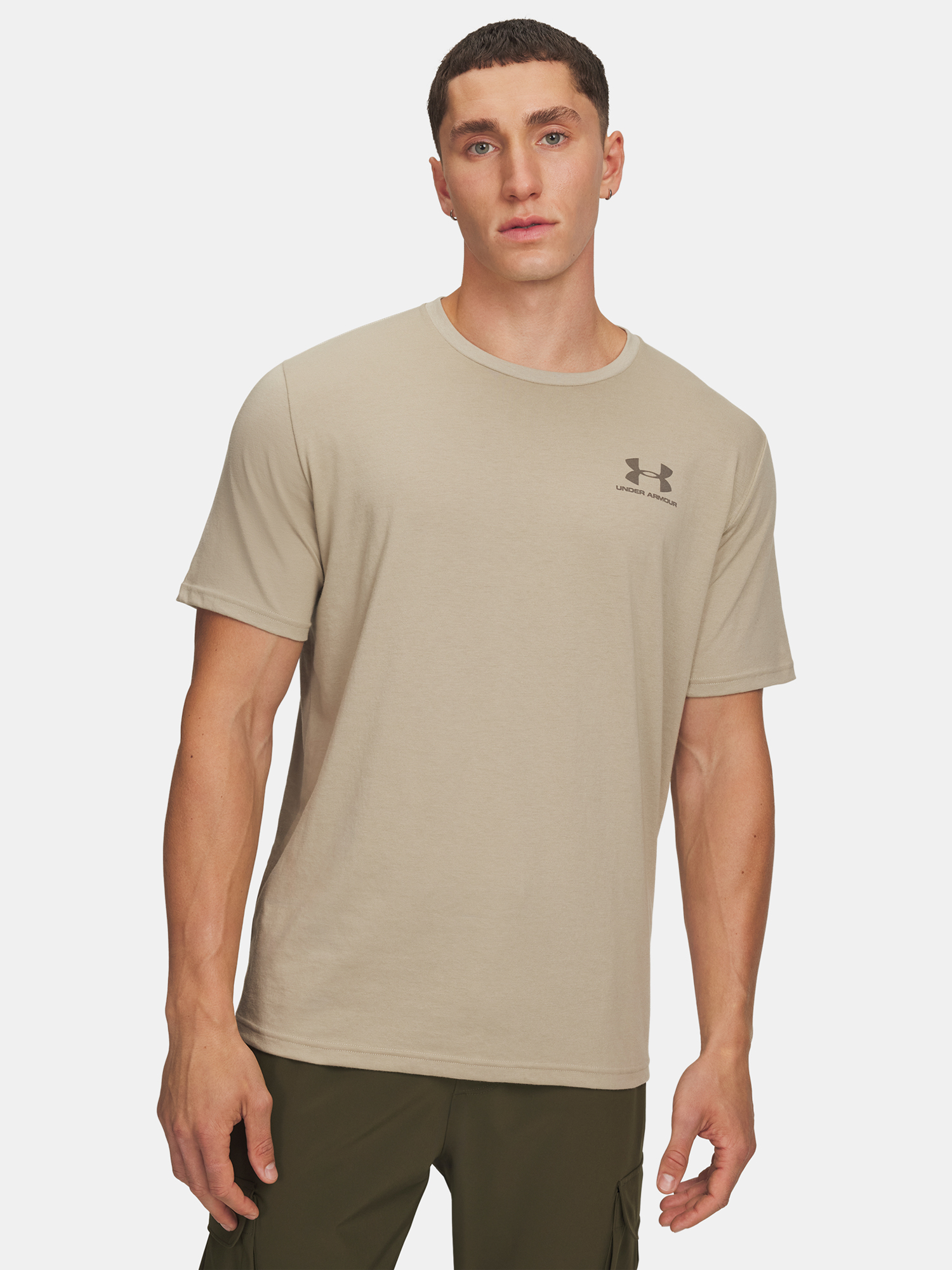 Pánské tričko Under Armour UA M SPORTSTYLE LC SS-BRN - Pánské