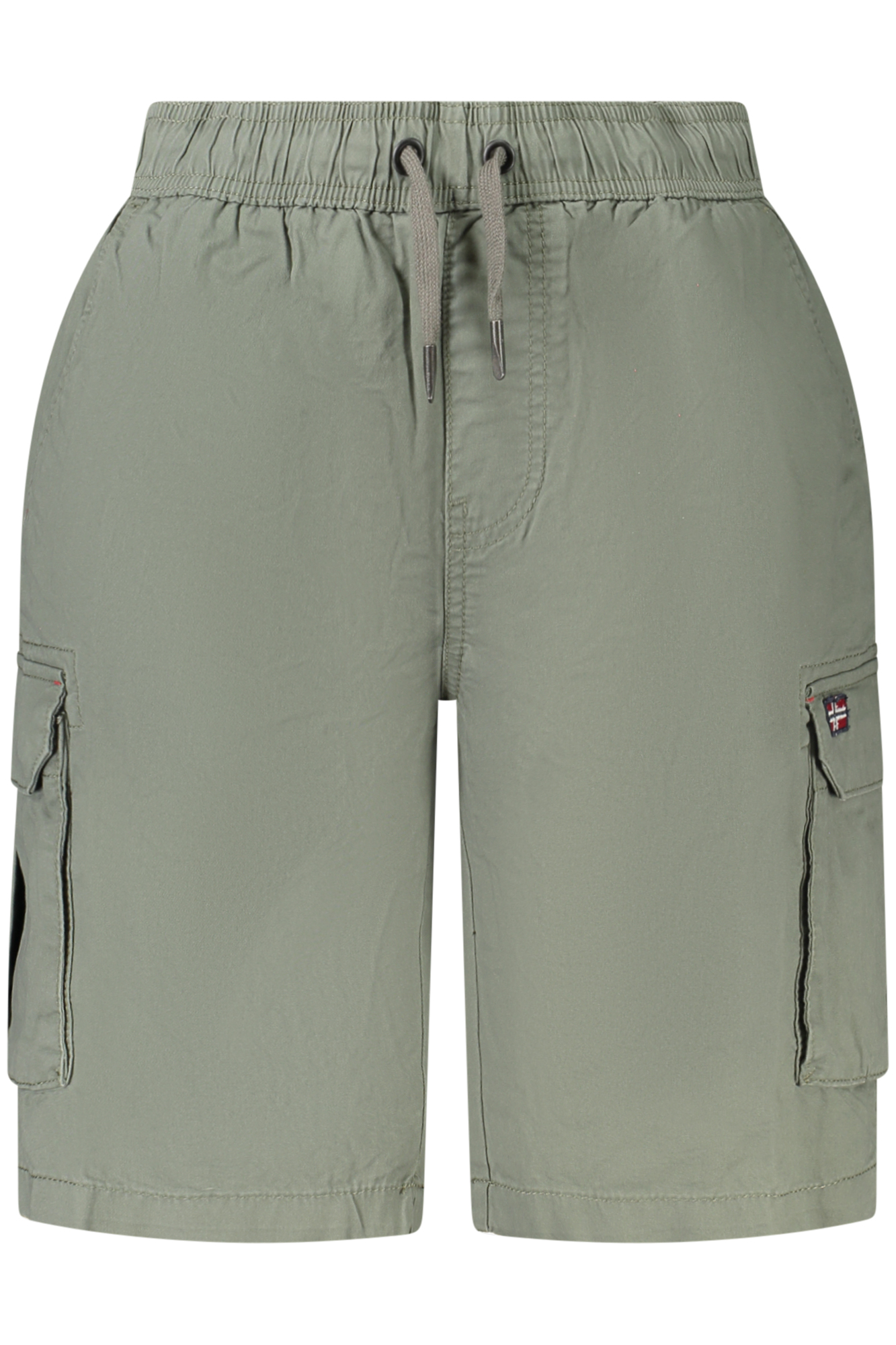 Pánské zelené kapsáčové bermudy