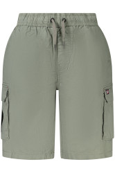 Pánské zelené kapsáčové bermudy