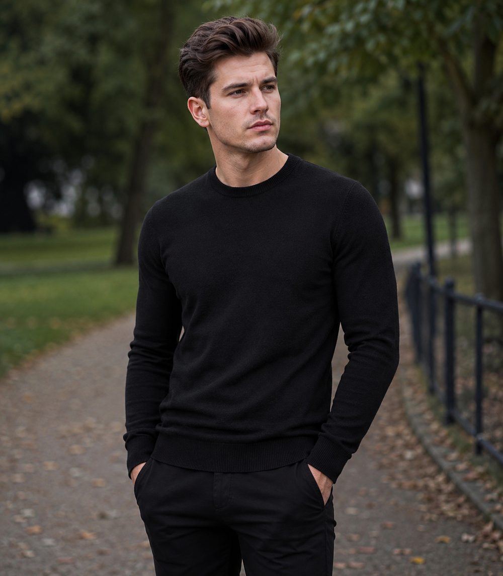 Pánský černý svetr New Boy
