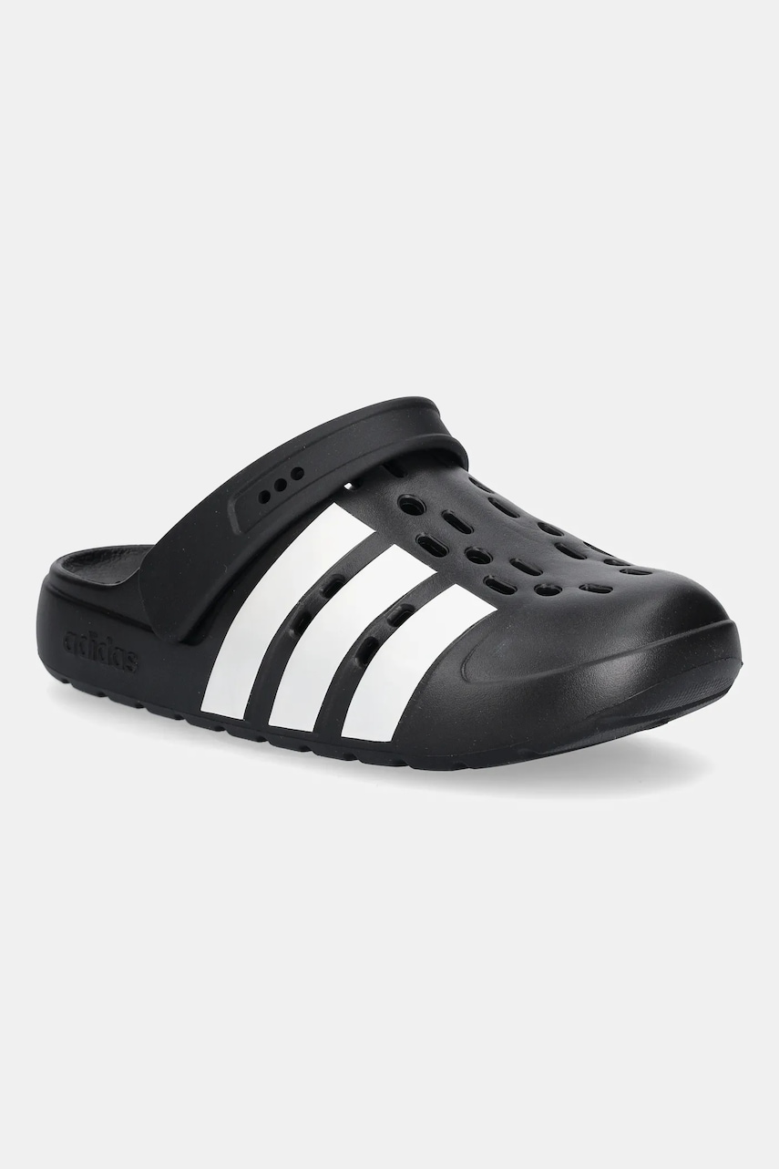 Pantofle adidas Adilette Clog 2.0 dámské, černá barva, JQ8058