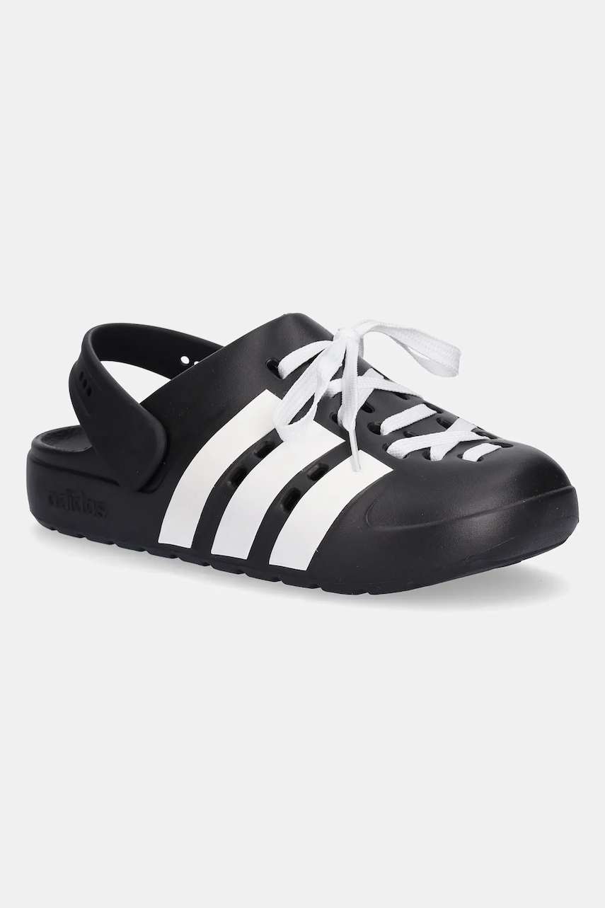 Pantofle adidas Adilette Clog 2.0 dámské, černá barva, JR4025