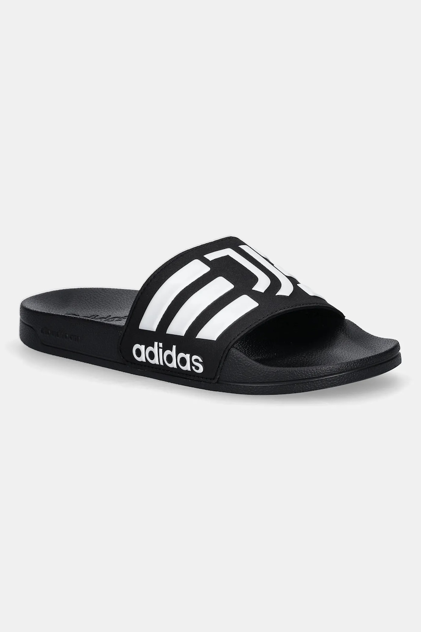 Pantofle adidas Adilette Juventus pánské, černá barva, JS4862
