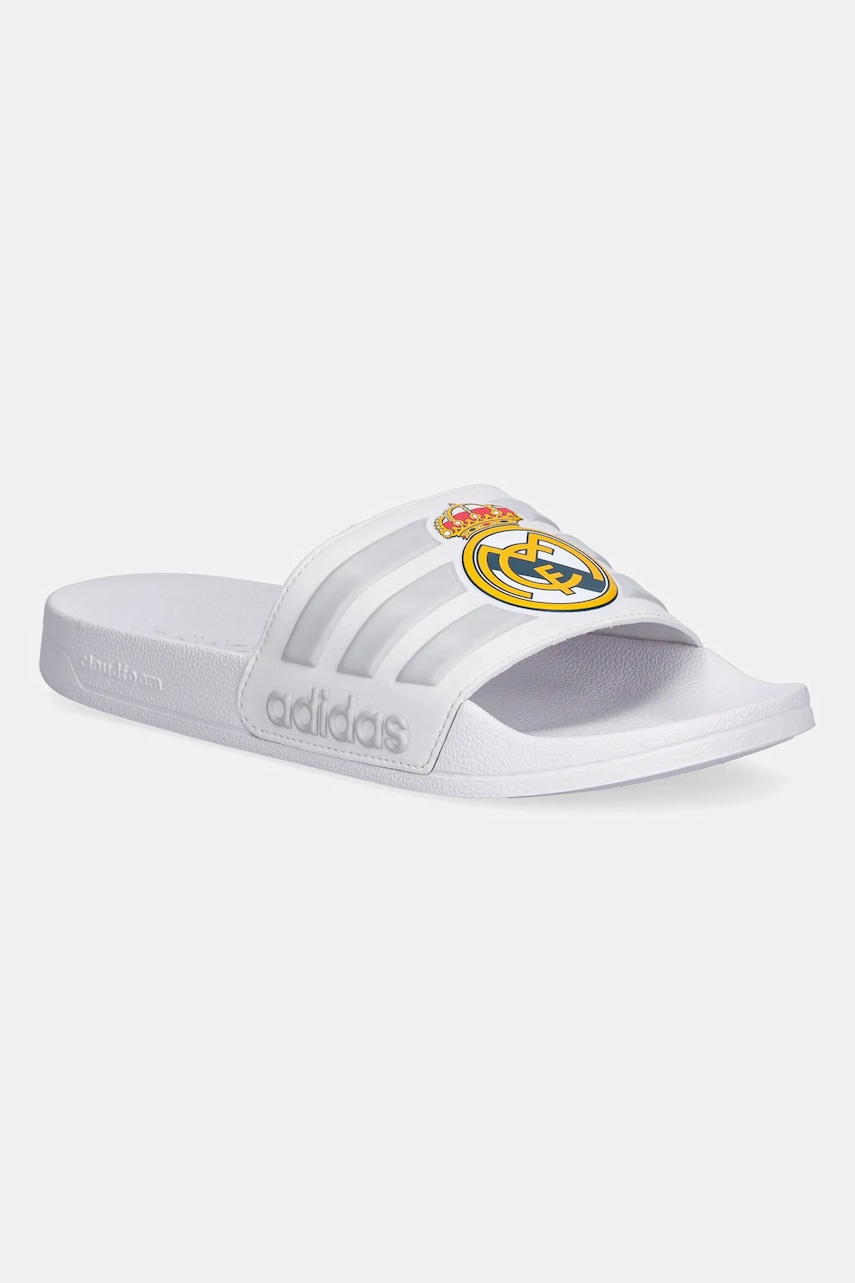 Pantofle adidas Adilette Shower Real Madrid pánské, bílá barva, JS4863