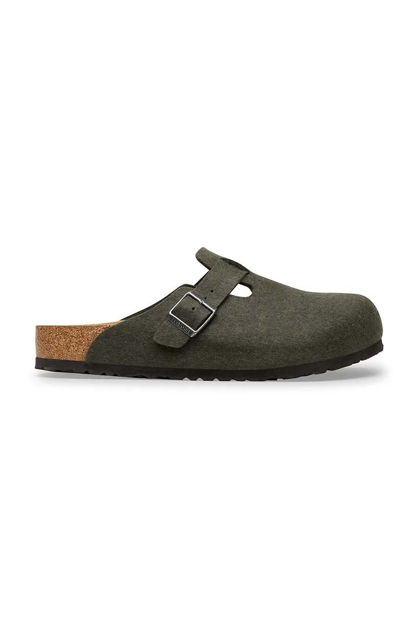 Pantofle Birkenstock Boston pánské, zelená barva, 1030676