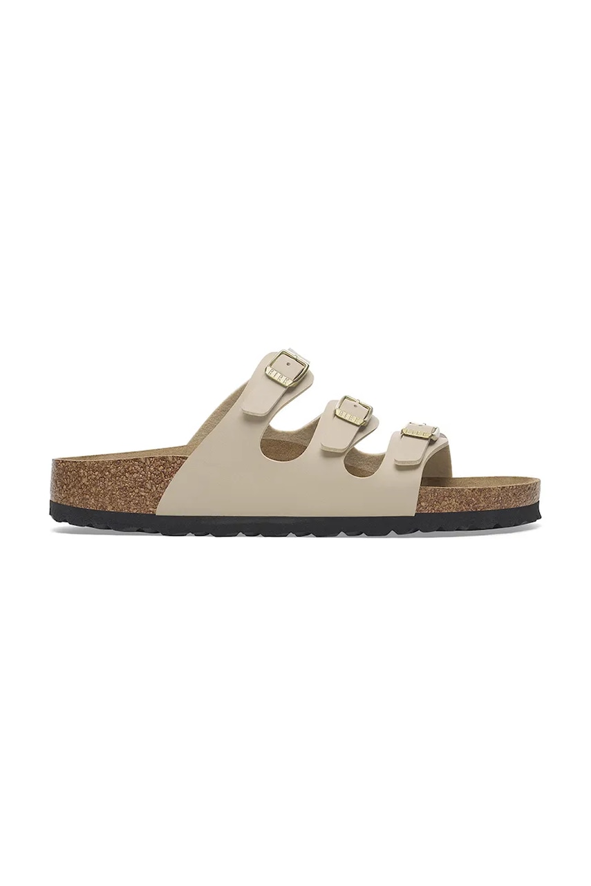 Pantofle Birkenstock Florida BF dámské, béžová barva, 1029265
