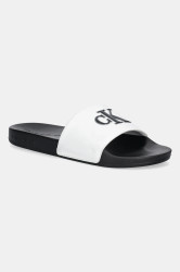 Pantofle Calvin Klein Jeans SLIDE JELLY MONO PU pánské, černá barva, YM0YM01281