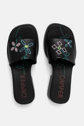 Pantofle Camper TWS dámské, černá barva, na podpatku, K201740-005