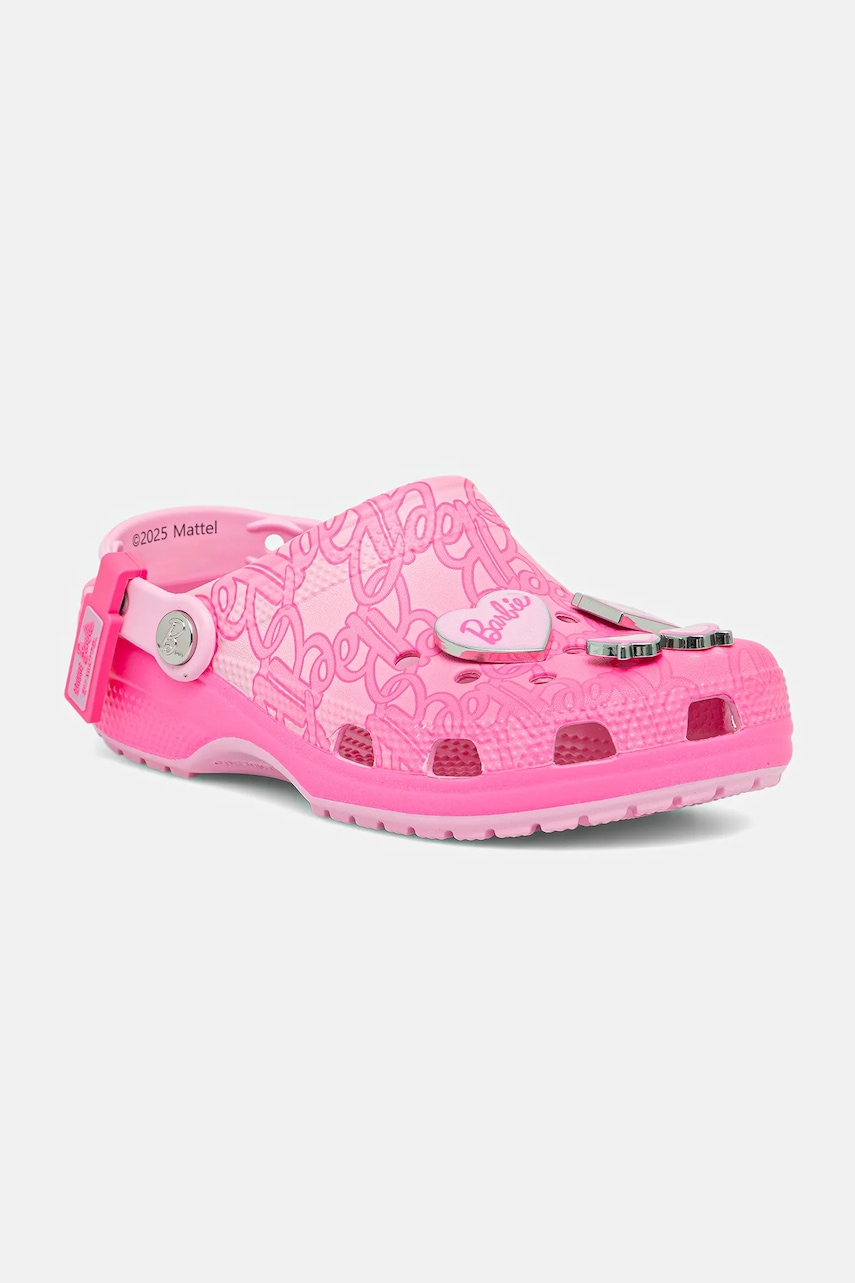 Pantofle Crocs Classic Mattel Pink Barbie Clog dámské, růžová barva, 211405