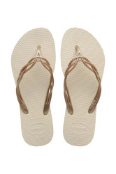 Pantofle Havaianas FLASH SWEET dámské, béžová barva, 4123225.4269