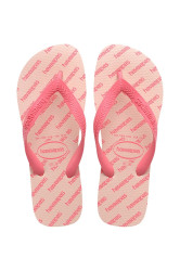 Pantofle Havaianas TOP LOGOMANIA ESSENTIAL BALLET dámské, růžová barva, 4149891.0076