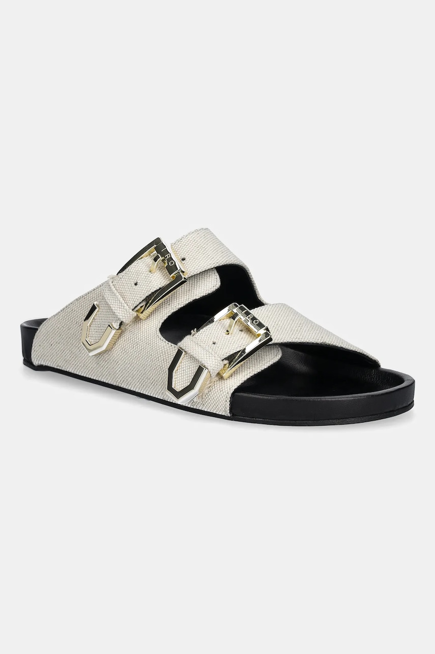 Pantofle IRO Billie dámské, béžová barva, WM42BILLIET