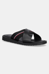 Pantofle Tommy Hilfiger CORE HILFIGER LH CRISS C SANDAL pánské, černá barva, FM0FM05415