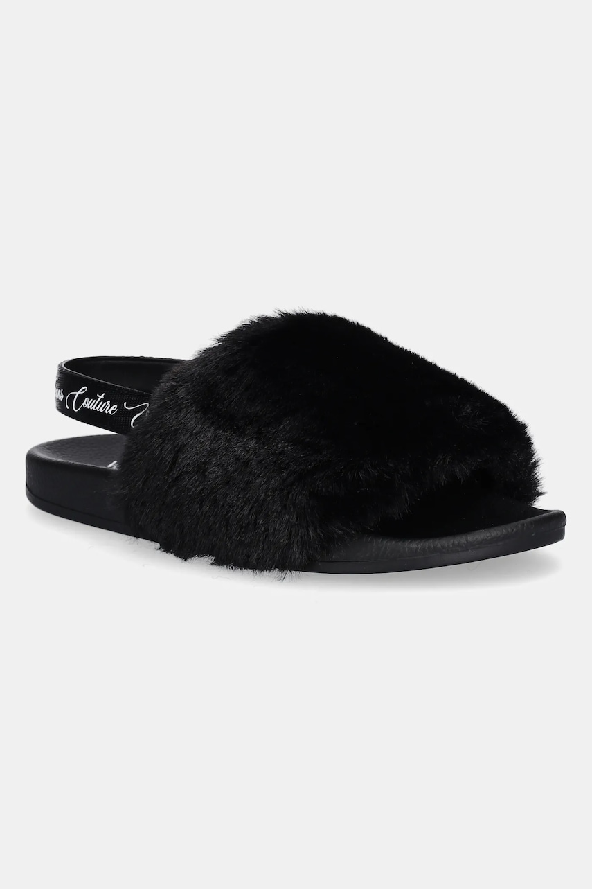 Pantofle Versace Jeans Couture dámské, černá barva, 79VA3SQ6 ZS359 899