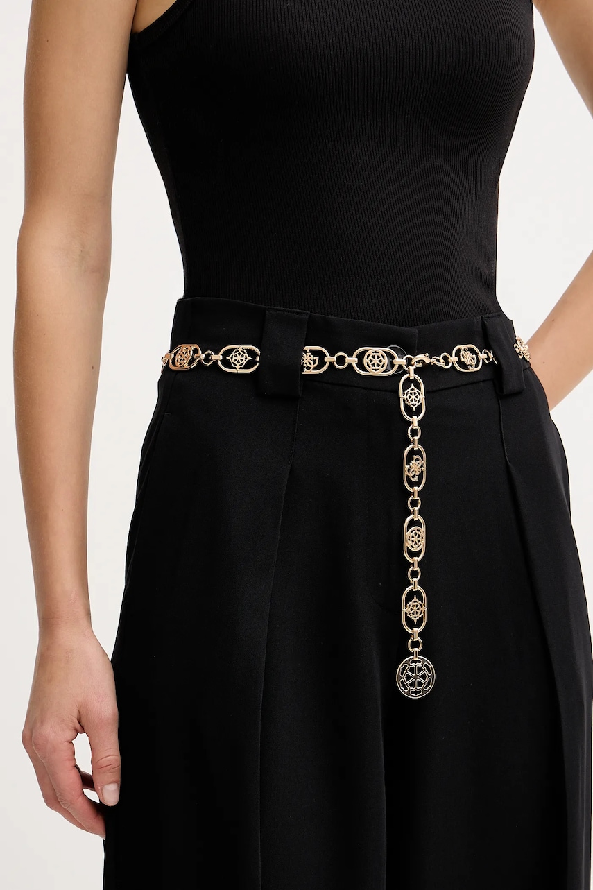 Pásek Guess dámský, zlatá barva, BW9294 P5420