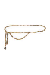 Pásek Kurt Geiger London dámský, zlatá barva, 5423161999