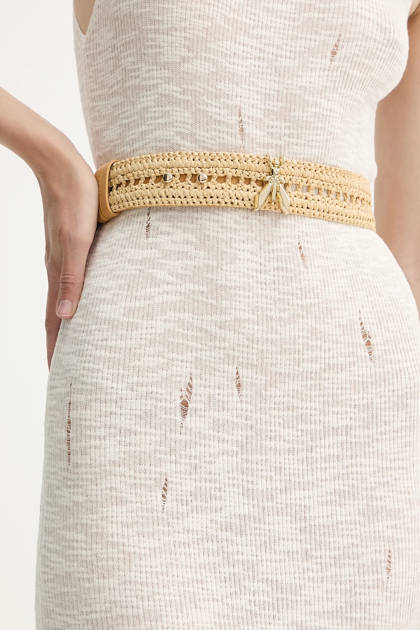 Pásek Patrizia Pepe dámský, béžová barva, 2W0051 V039