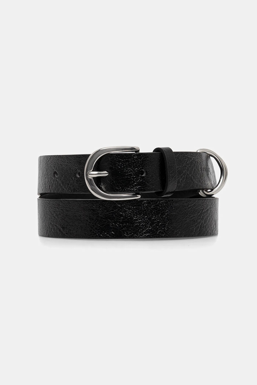 Pásek Sisley dámský, černá barva, 6YHDWL036