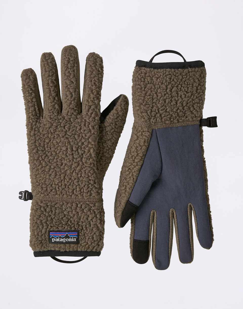 Patagonia Retro Pile Gloves Marlow Brown L