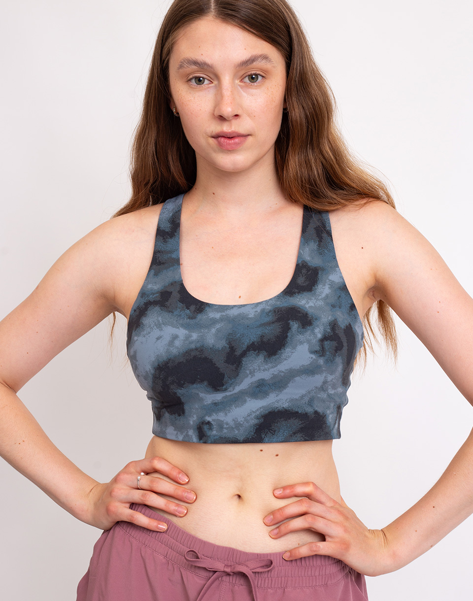 Patagonia W's Maipo Mid Impact Bra Sastrugi: Summit Blue XS