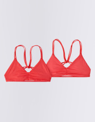 Patagonia W's Reversible Seaglass Bay Top Ripple: Coral XS