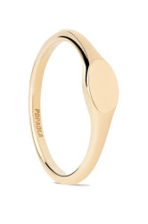PDPAOLA Originální pozlacený prsten Oval Mini AN01-C46 48 mm