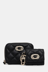Peněženka a pouzdro na airpody Guess 2-pack dámská, černá barva, GFBOXW P5401