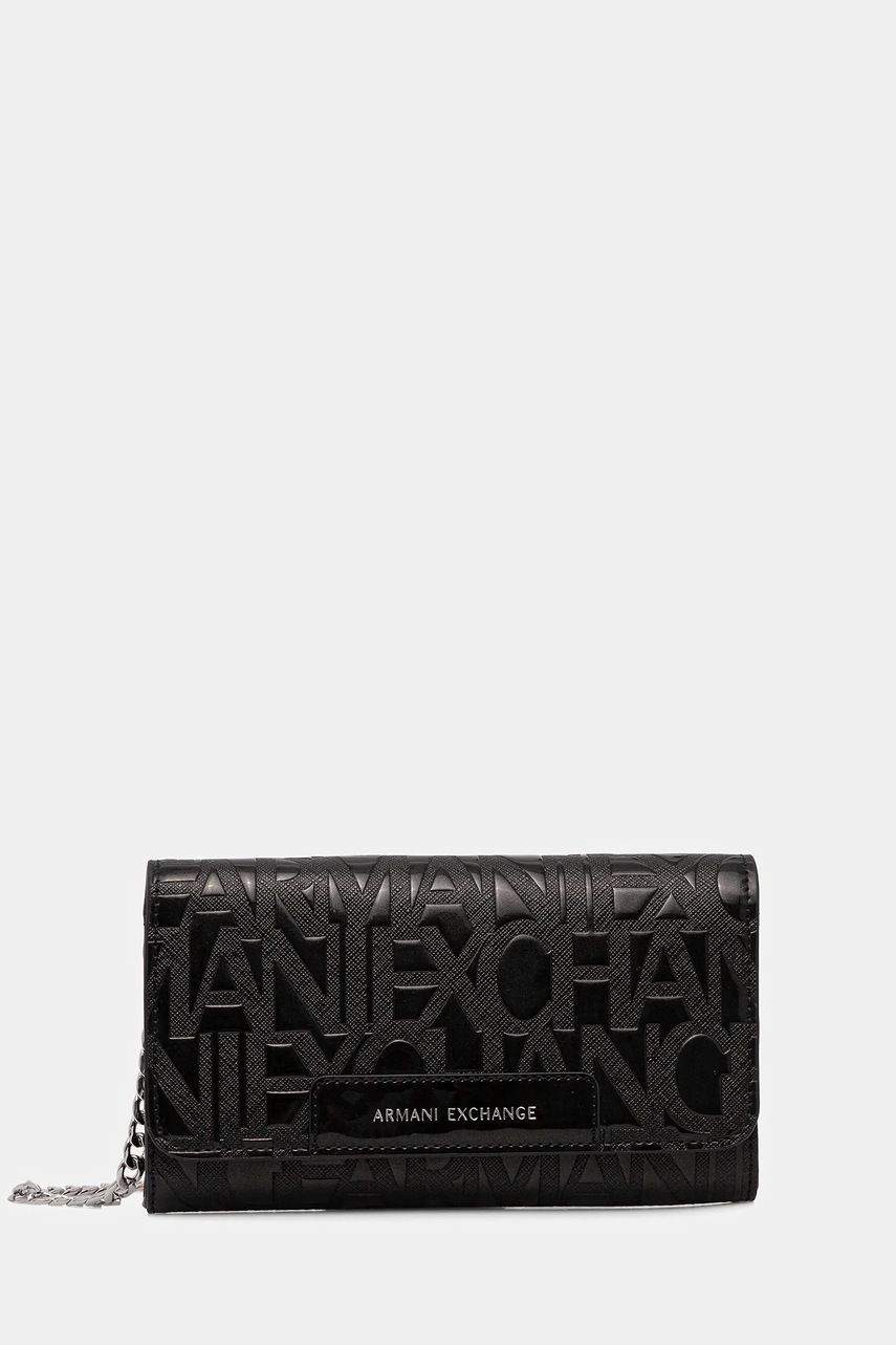 Peněženka Armani Exchange dámská, černá barva, XW000358 AF17290